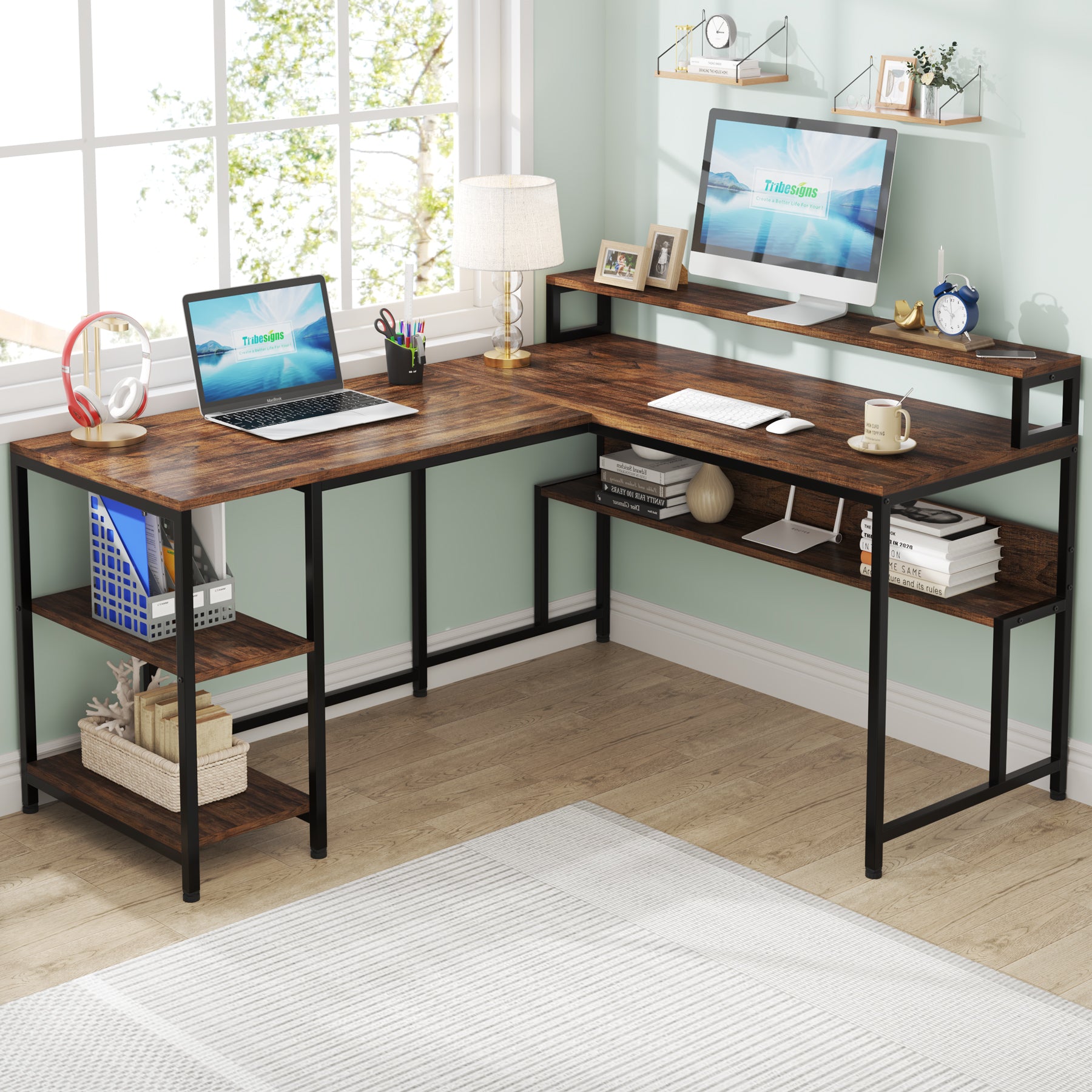 Reversible L-Shaped Desk, 59