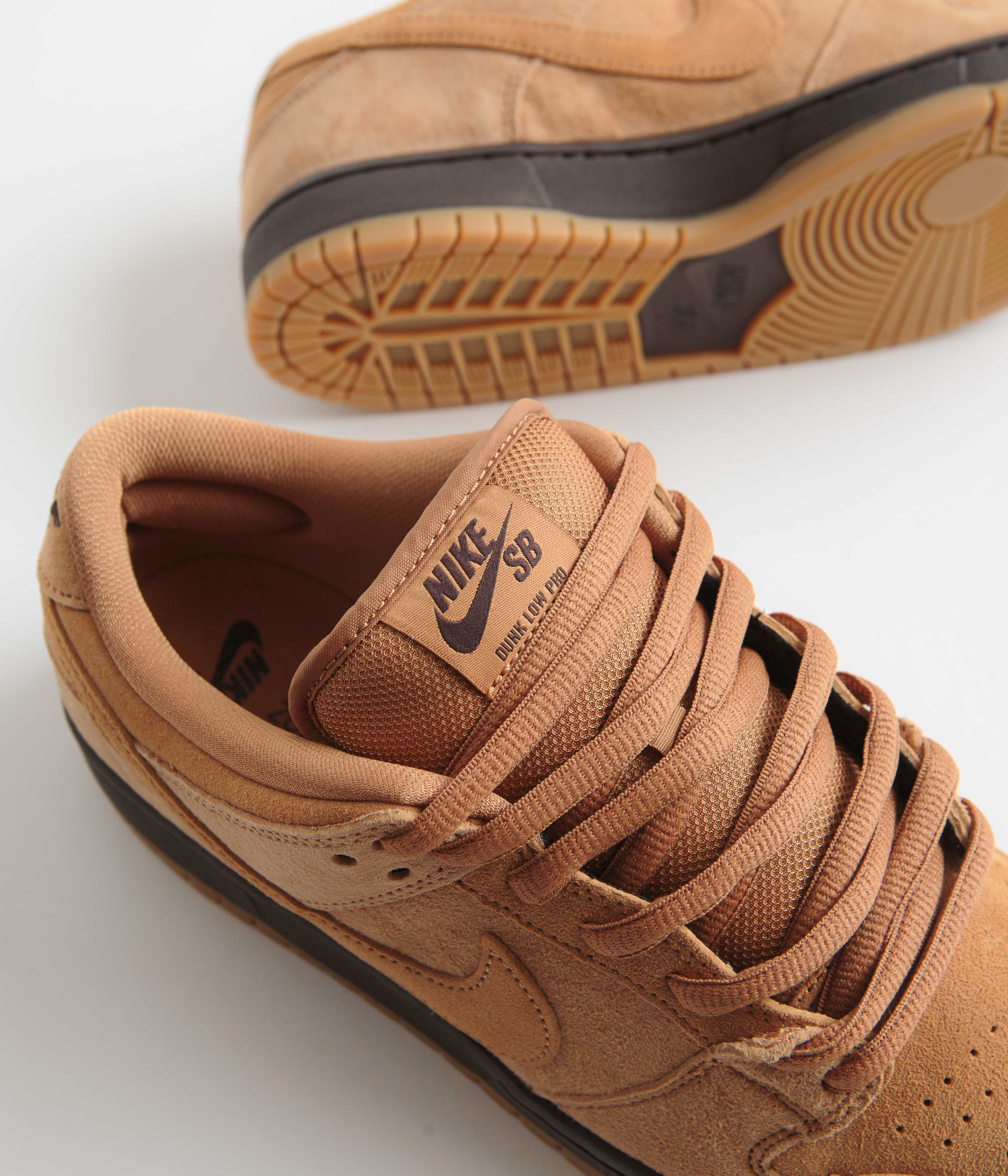 Nike SB Dunk Low Pro 'Wheat' Shoes - Flax / Flax - Flax - Baroque Brown