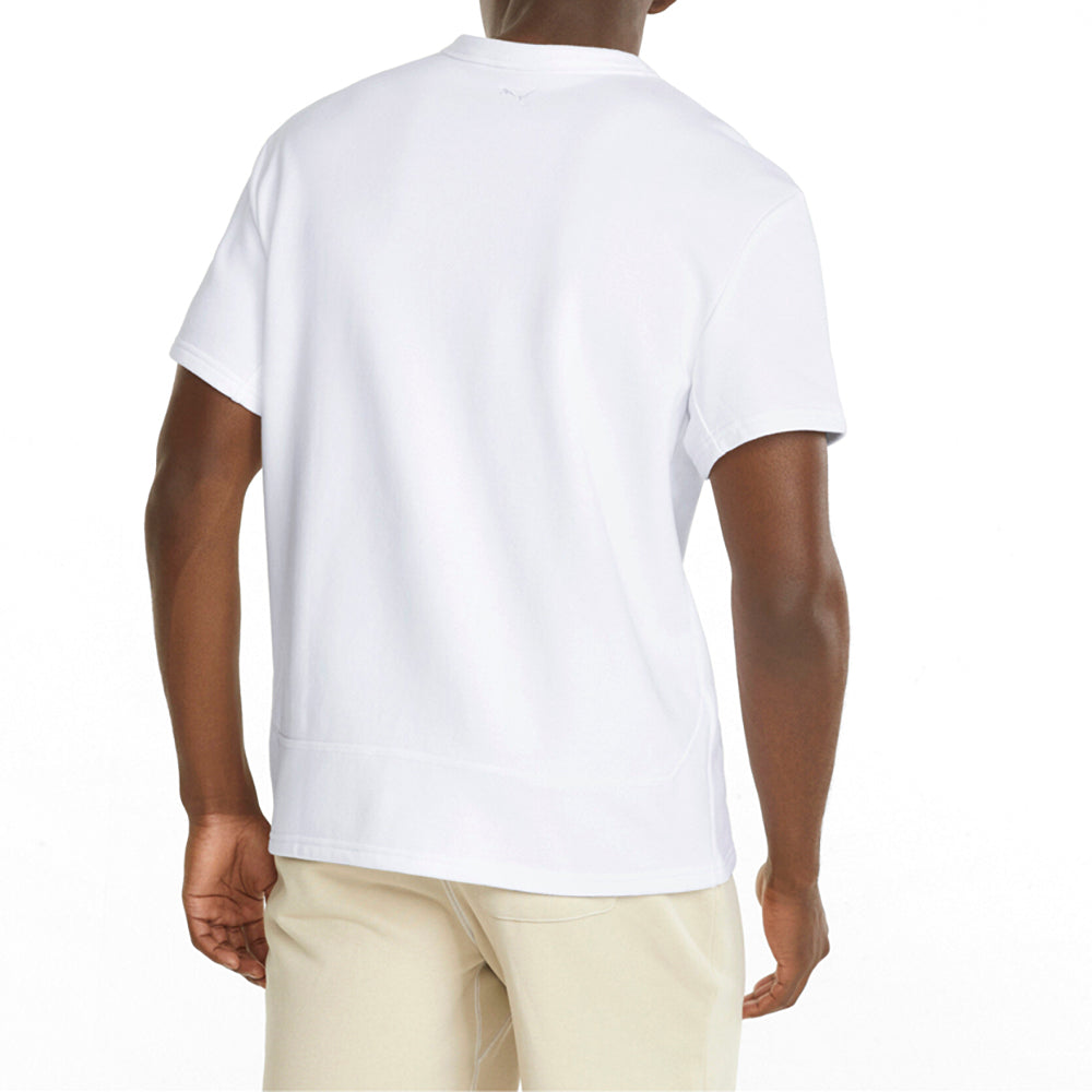 Pivot Cut Off Pullover Crew Neck Short Sleeve T-Shirt