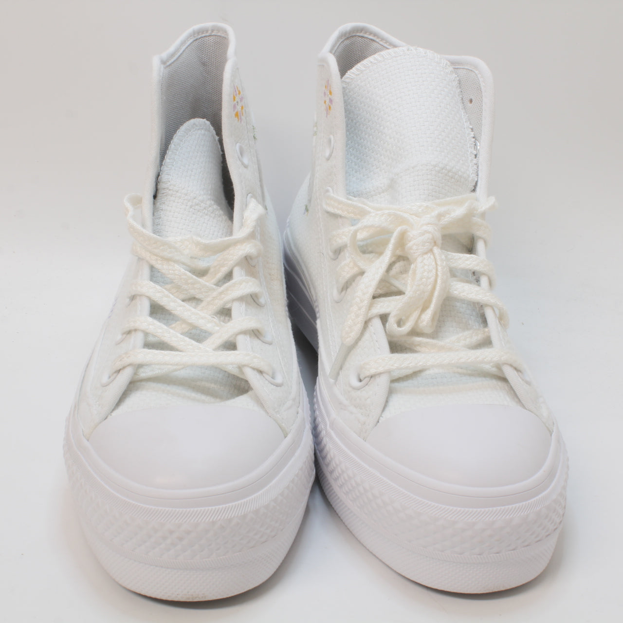 Womens Converse All Star Lift Hi White Moonstone Violet Mouse Uk Size 6