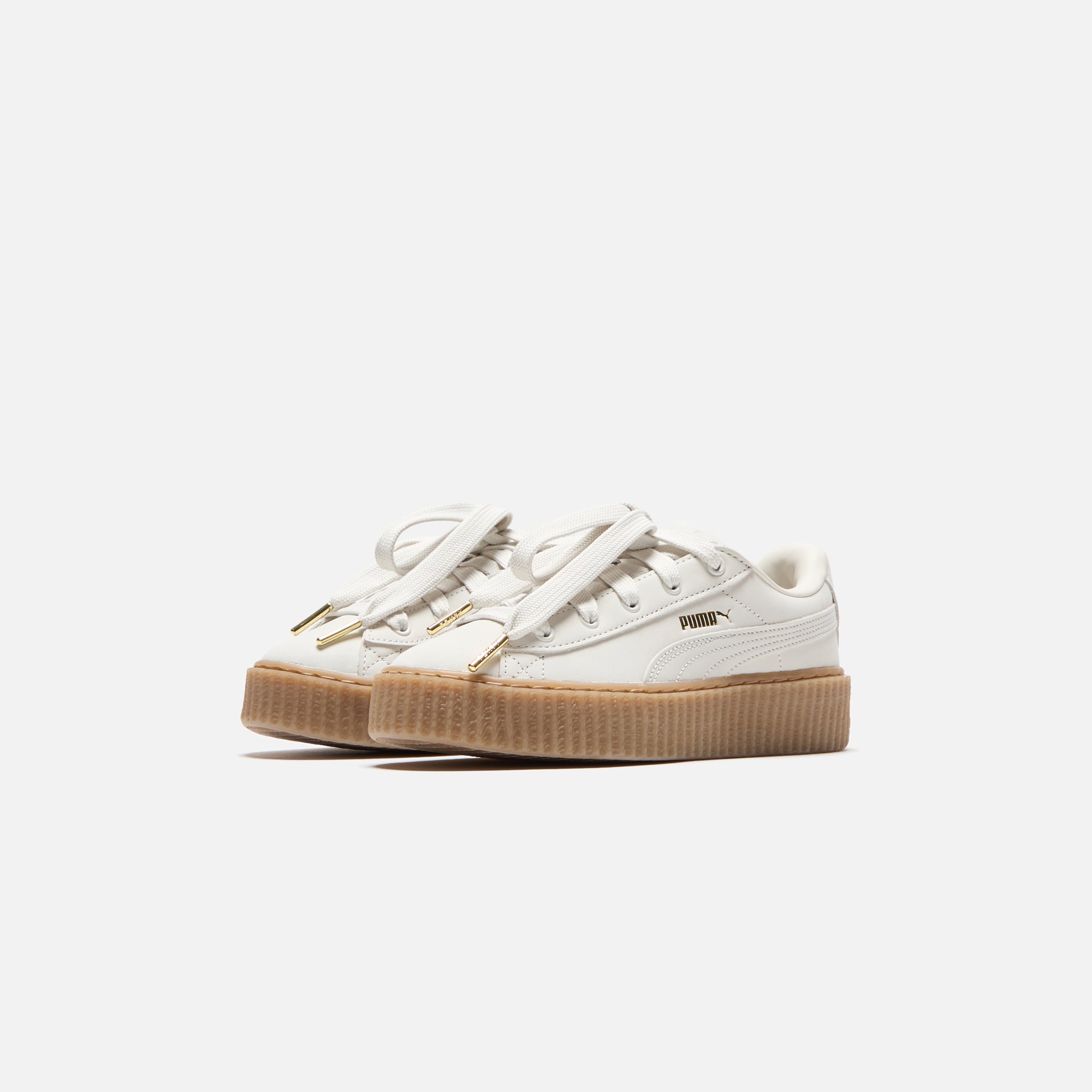 Puma x FENTY WMNS Creeper Phatty - Nubuck Warm White / Puma Gold / Gum