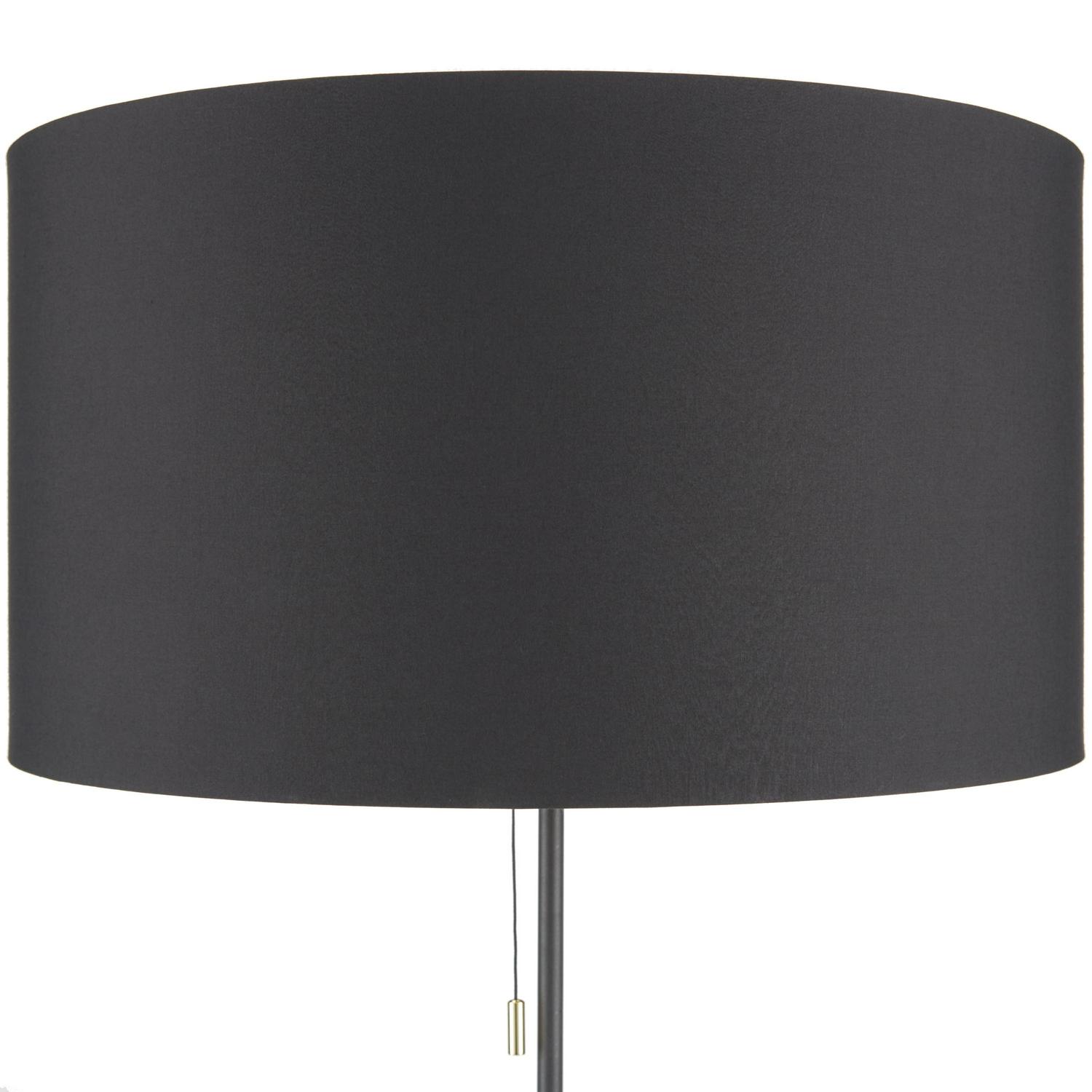 Nourison 69 Black Floor Lamp， Contemporary， Transitional， Bedroom， Living Room， Office， with Adjustable Height
