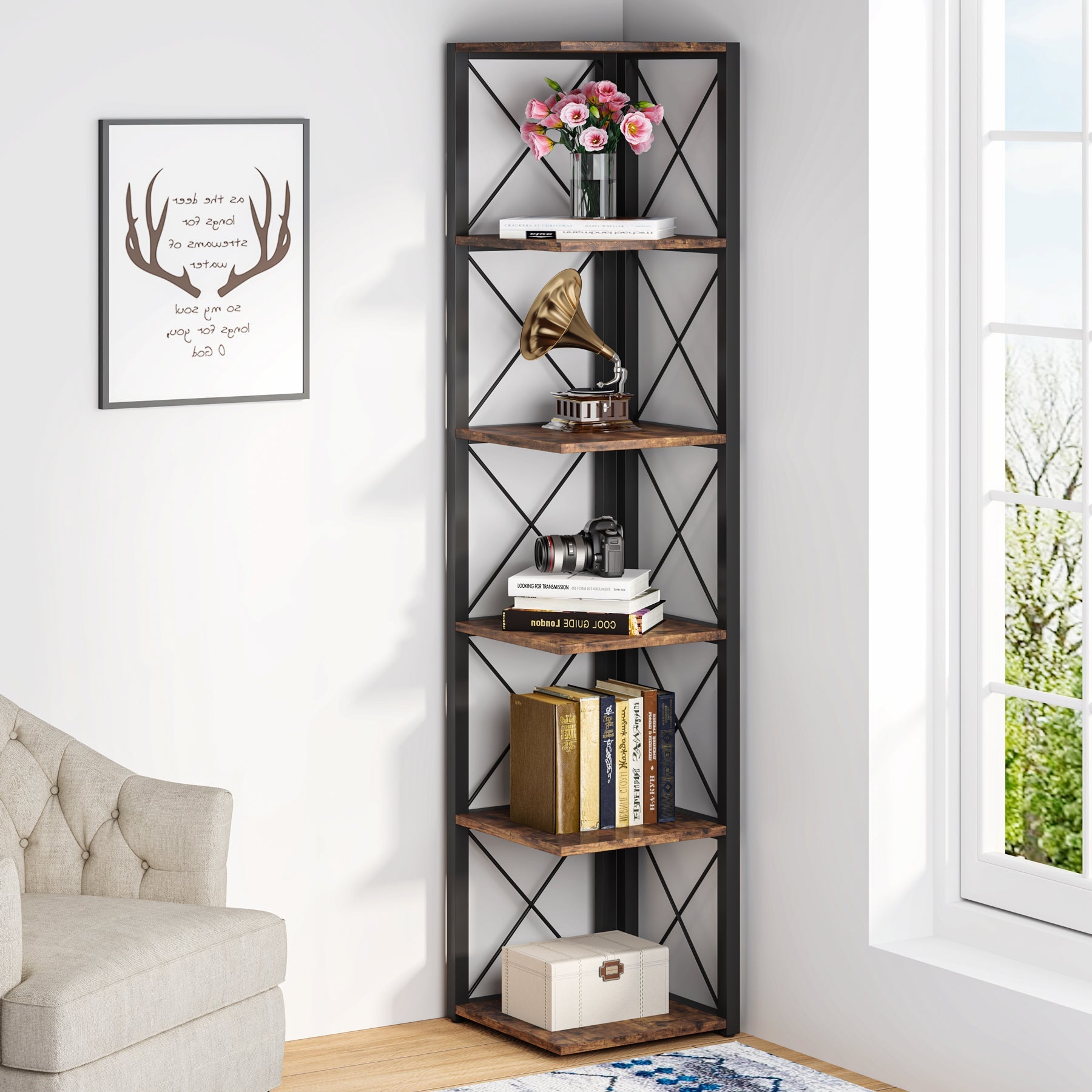 6-Tier Corner Shelf, 70.86