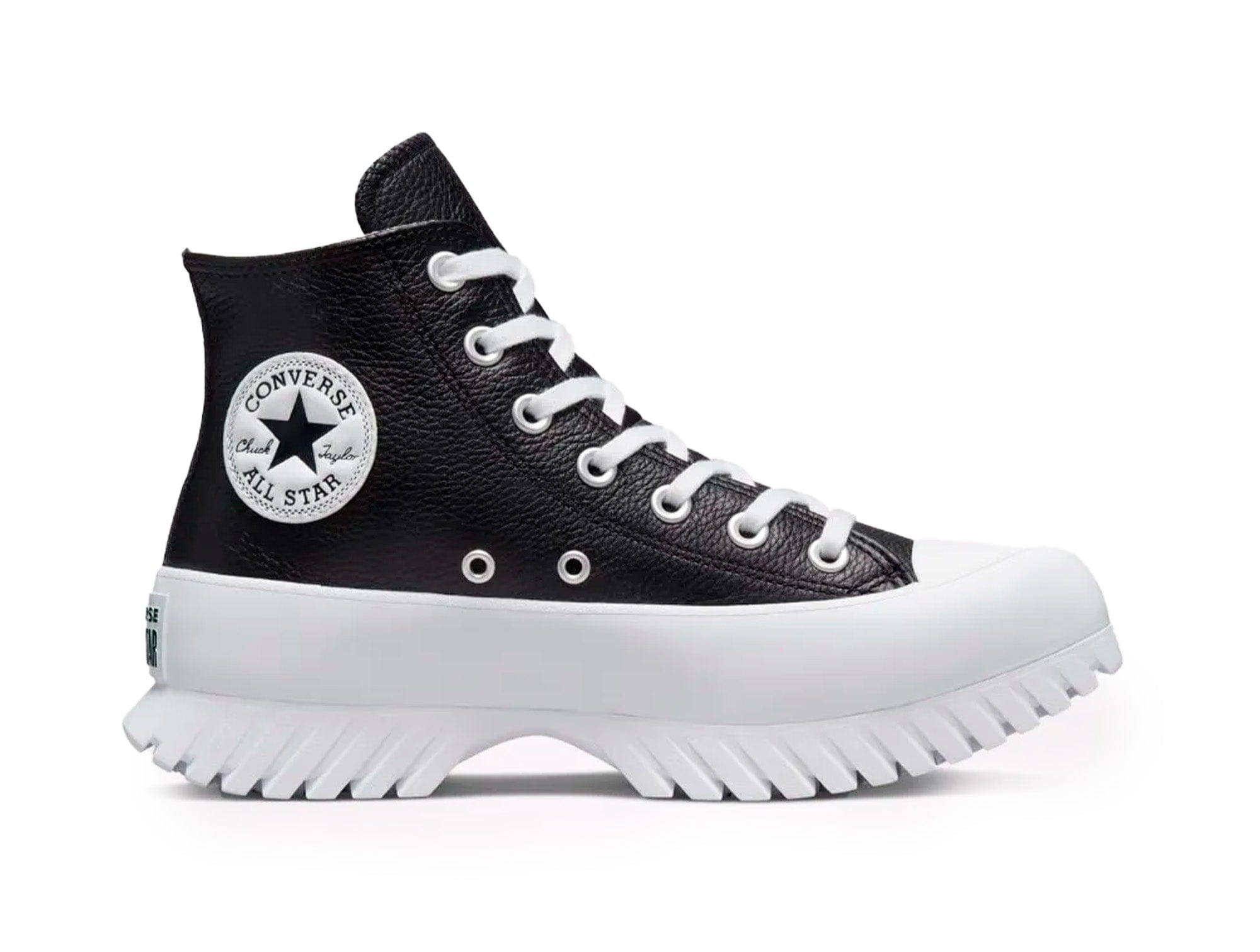 Converse Chuck Taylor Lugged 2 Plataforma Cuero Hi Womens Negro