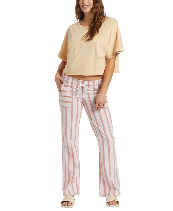 Juniors' Oceanside Yarn Dyed Pant