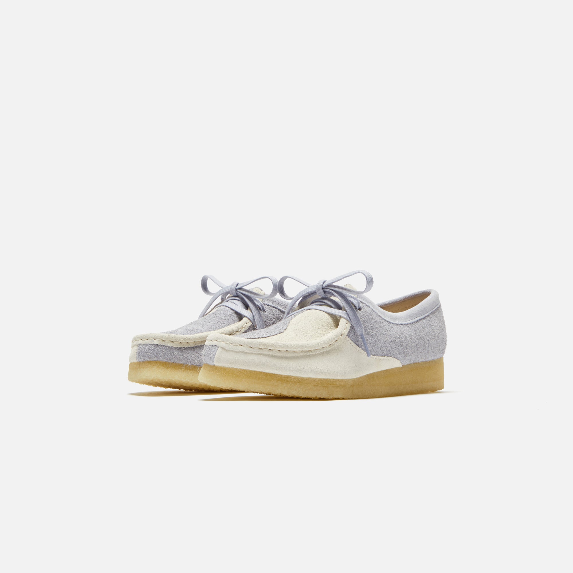 Clarks WMNS Wallabee - Cloud Grey Combi