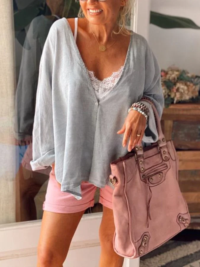 women's solid color casual cardigan