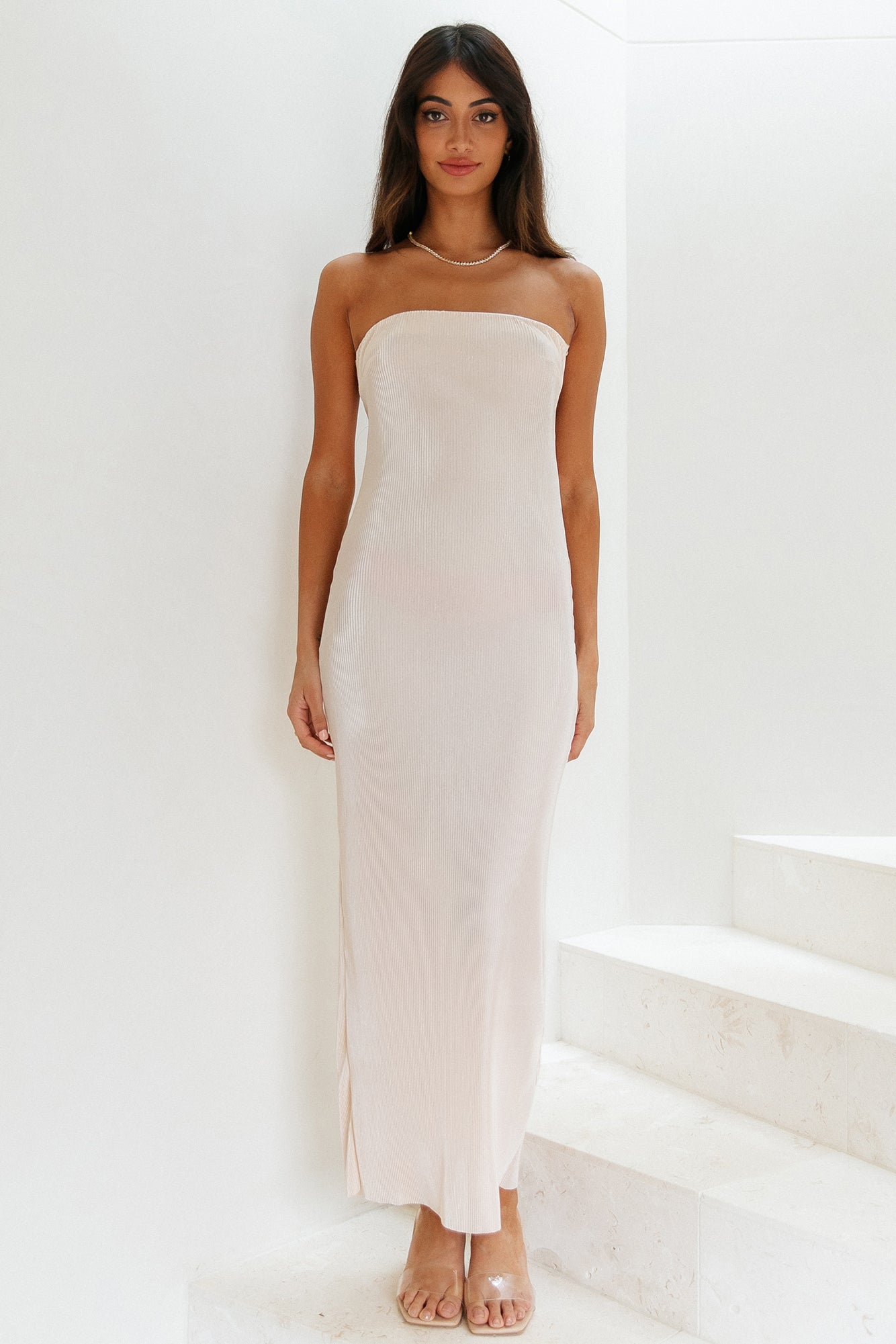 What You Need Maxi Dress Champagne