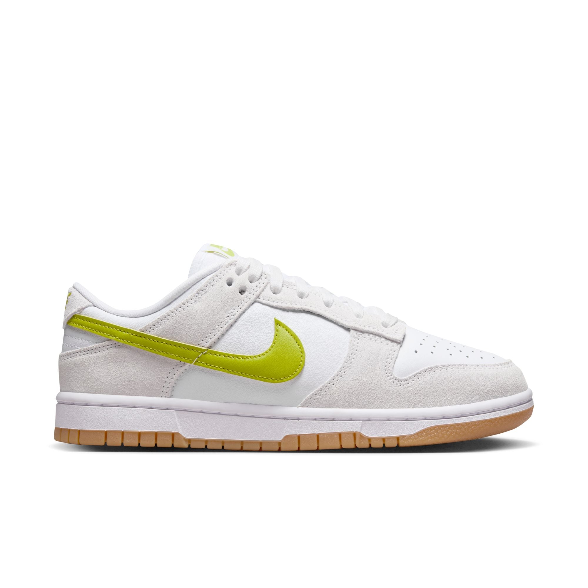 Women's Nike Dunk Low White Bright Gum Yellow HJ7335-133