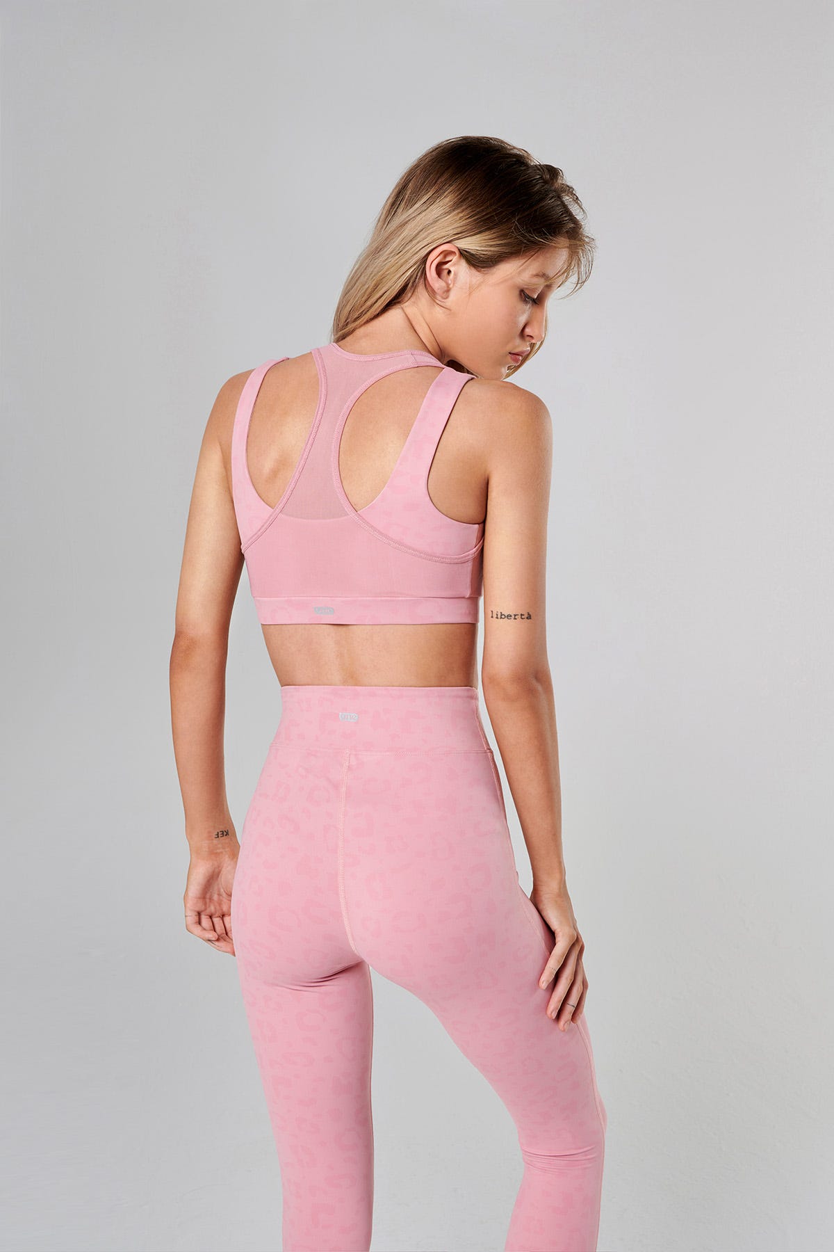 Pink Panther Double Layer Support Crop Top