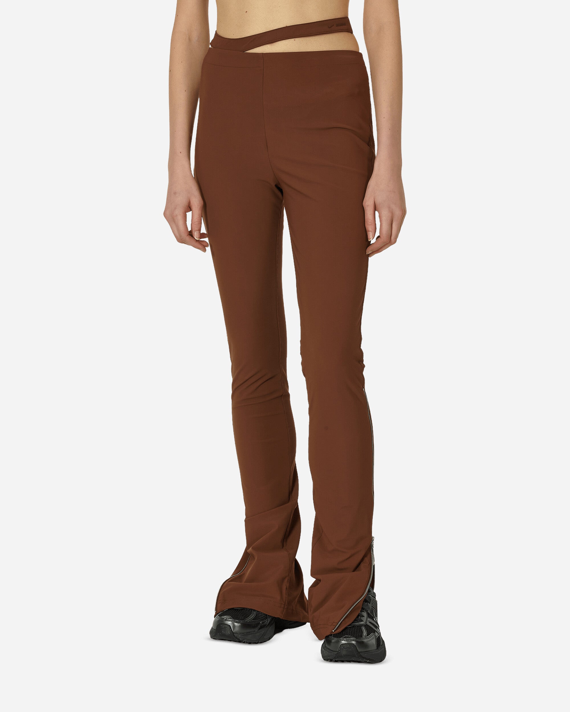 JACQUEMUS Asymmetrical Pants Cacao Wow