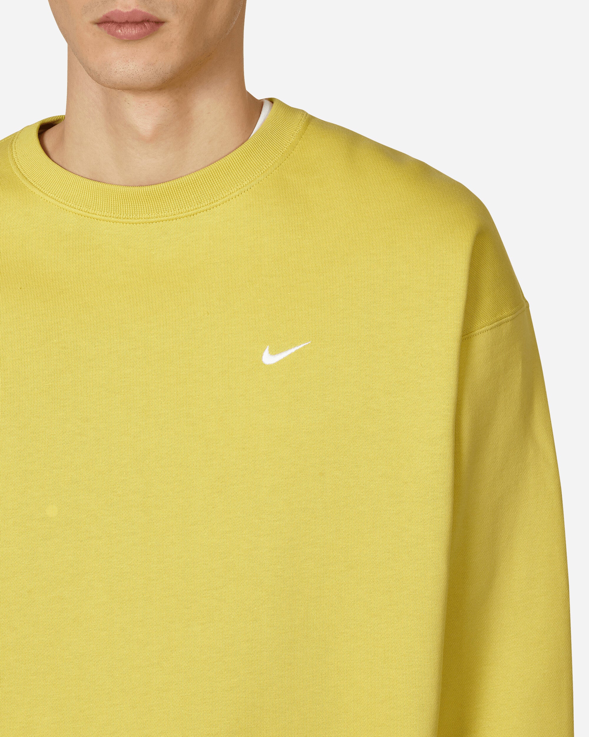 Solo Swoosh Crewneck Sweatshirt Yellow