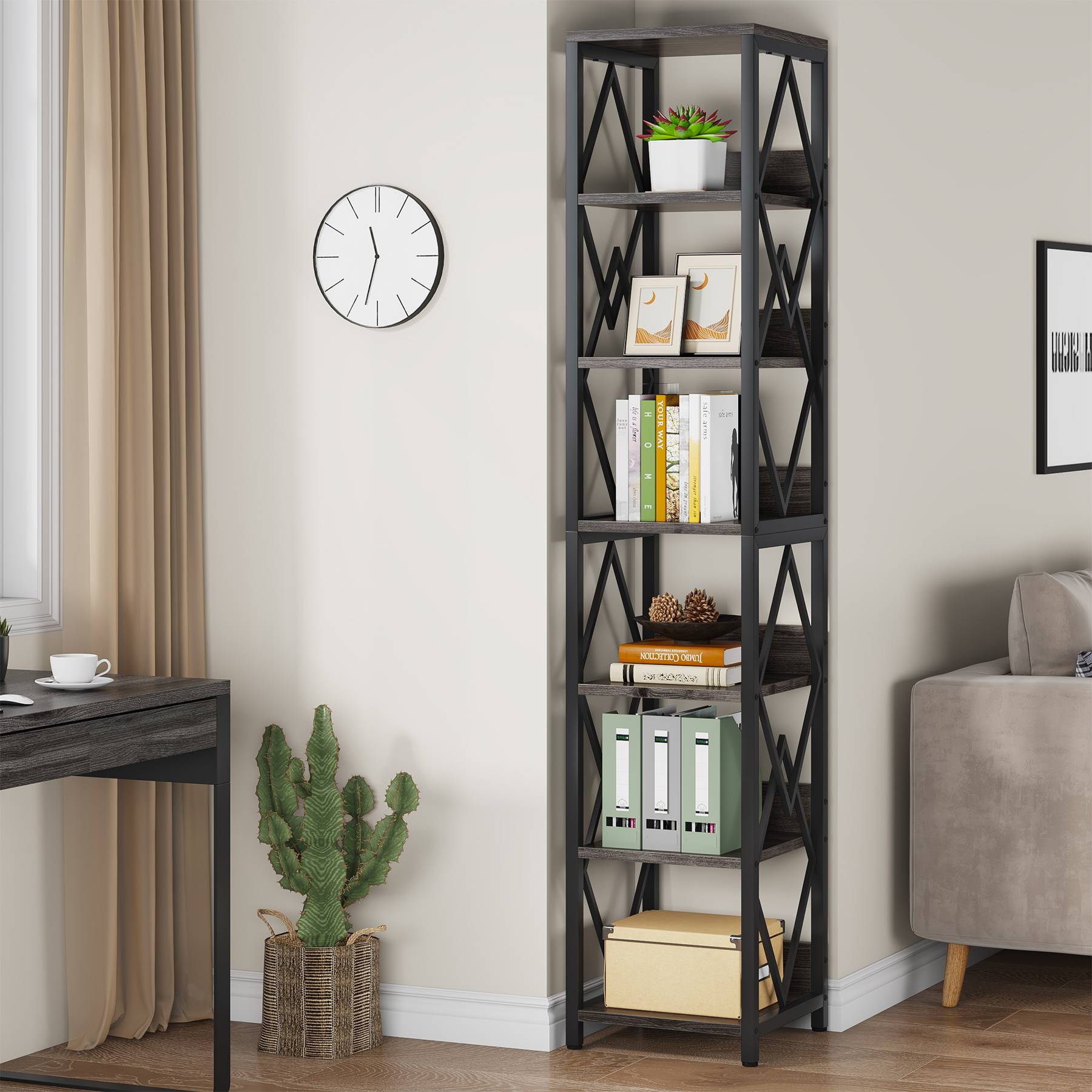 6-Tier Bookshelf, 75