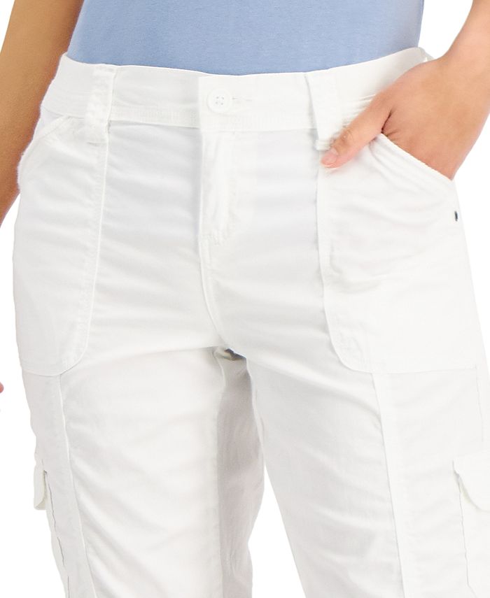 Petite Bungee-Hem Capri Pants， Created for Macy's