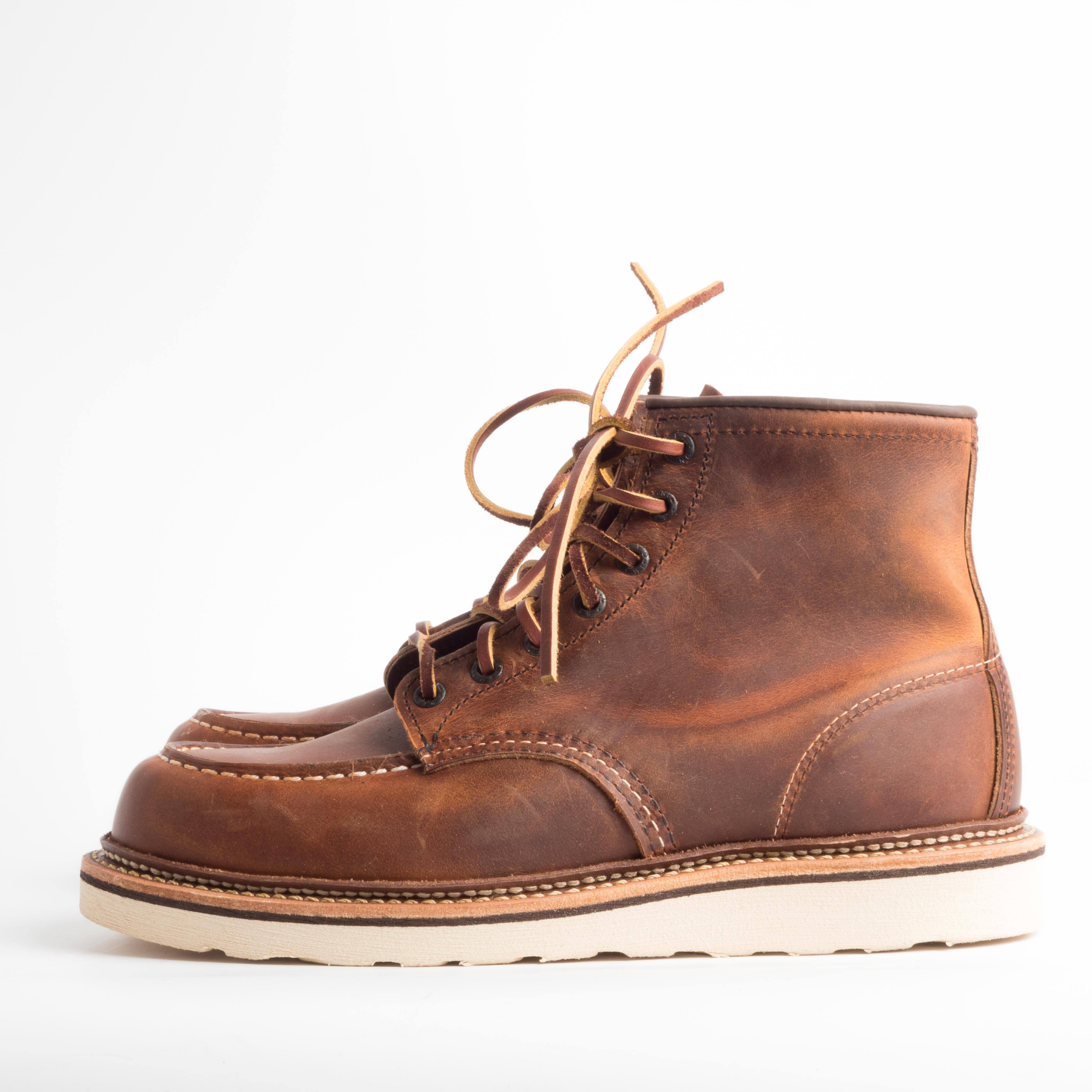 RED WING SHOES - Polacco Classic Moc Toe 1907 - Rough Copper