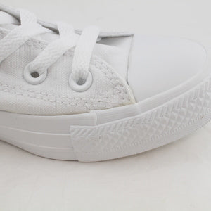 Womens Converse All Star Low White Mono Trainers