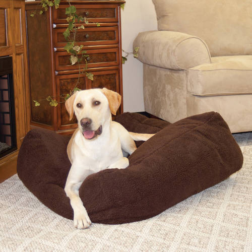 KandH Pet Products Cuddle Cube Dog Bed， Large， Mocha