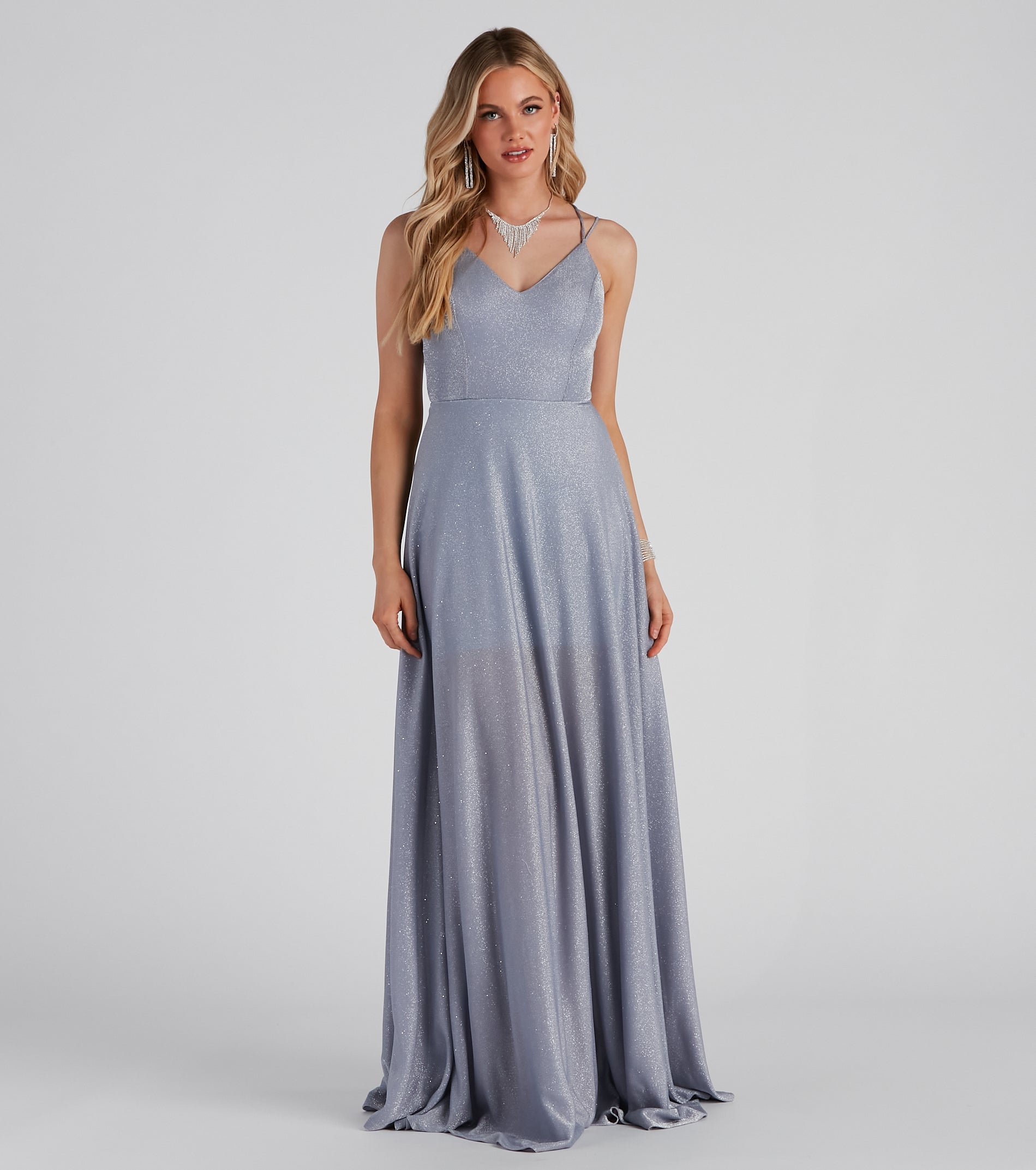 Tianna Formal Glitter A-Line Dress