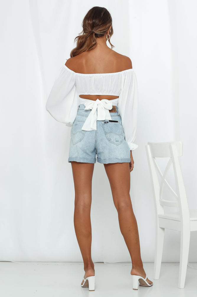 Perfect Cabrioles Crop Top White