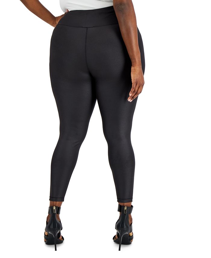 Plus Size Shine Compression Leggings， Created for Macy's