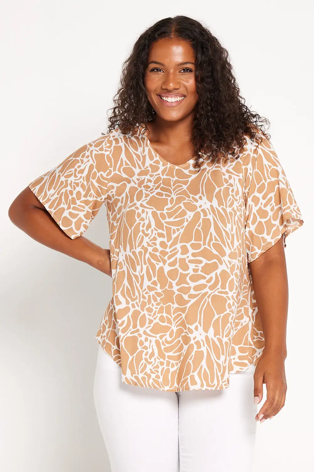 Adele Top - Cocoa Swirl