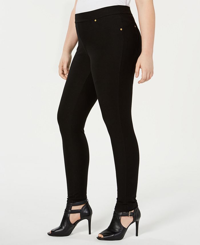 Plus Size High Rise Pull-On Skinny Pants