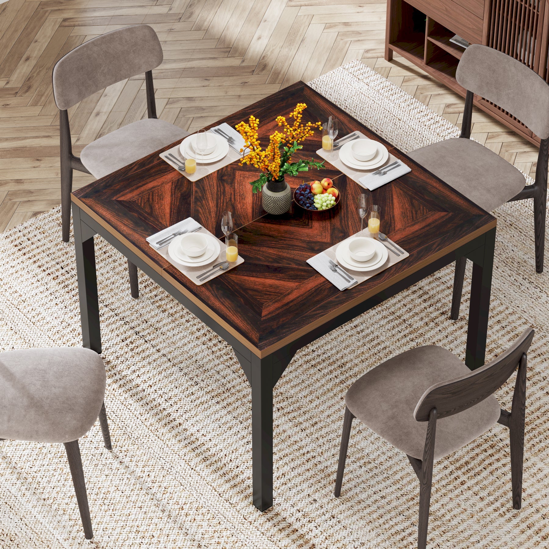 Square Dining Table, 39.4