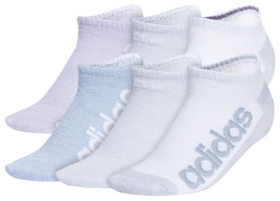 adidas Women's Superlite Linear 3 6-Pack No Show Socks