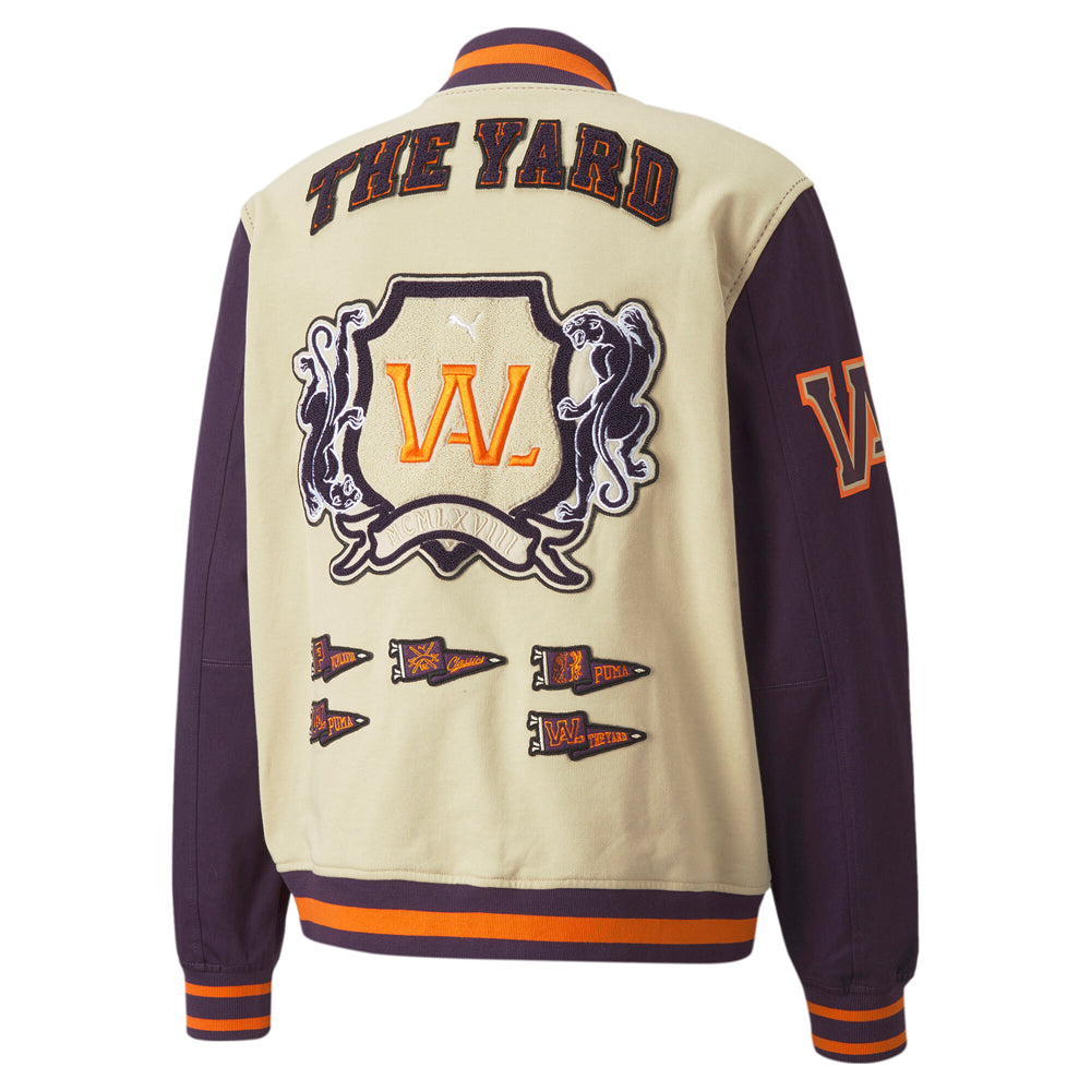 We Are Legends Letterman Graphic Button Down Jacket