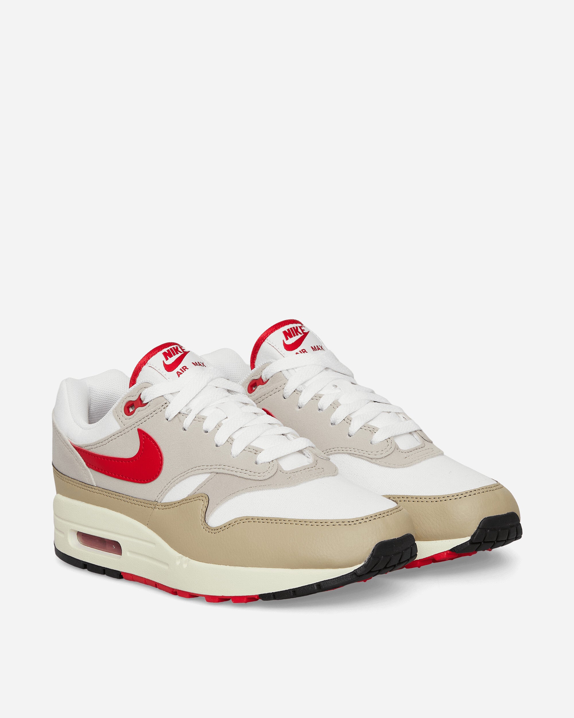 Air Max 1 Sneakers  White / Grey / University Red