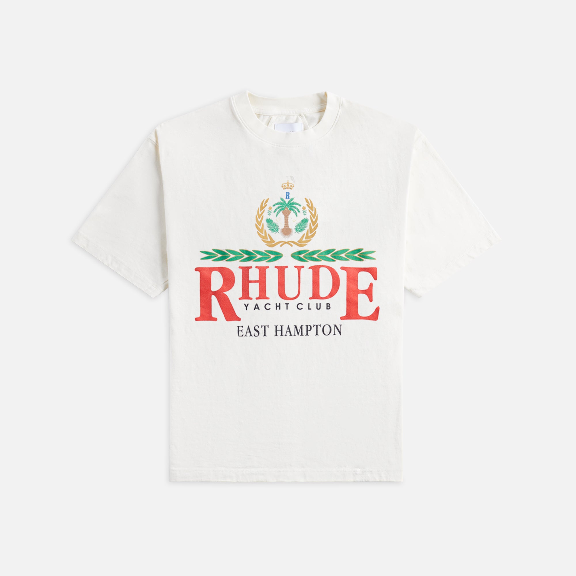 Rhude East Hampton Crest Tee - Vintage White