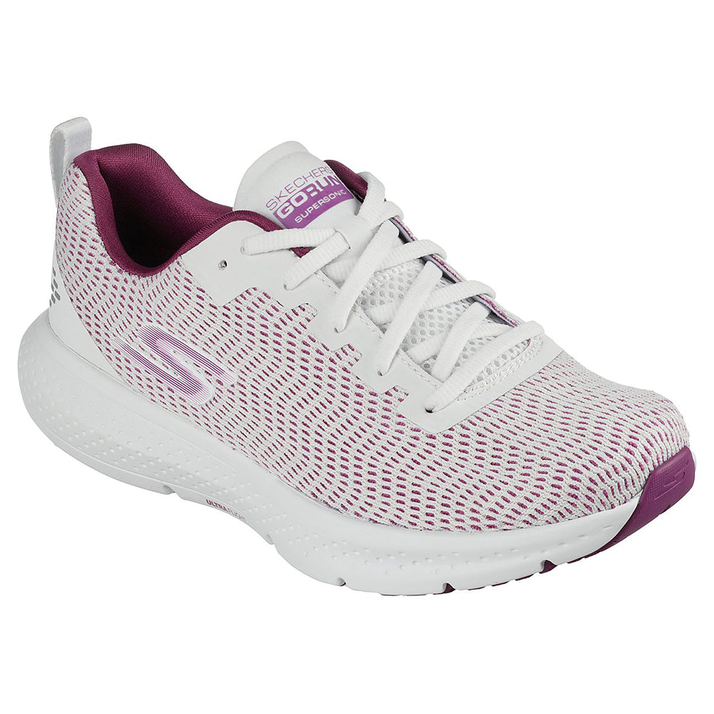 Skechers Women Tech Running GOrun Supersonic Shoes - 172031-WHT