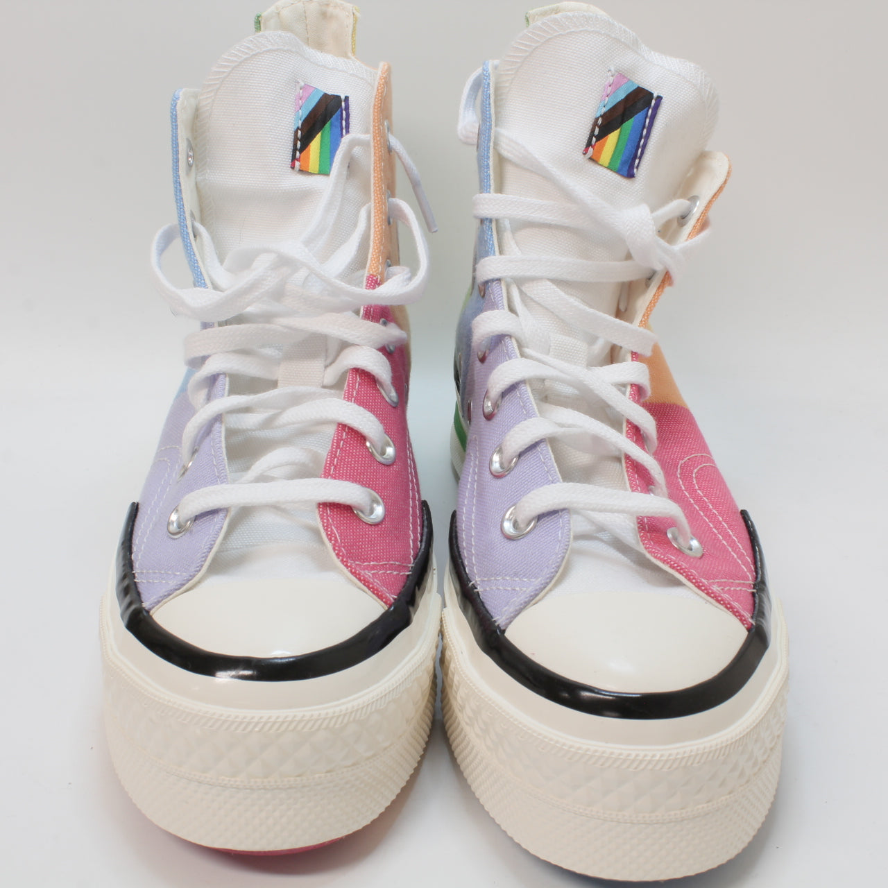 Odd Sizes - Womens Converse Chuck 70 Plus Pink Fuel Orange Butter Yellow - UK Sizes Right 5.5/Left 6.5