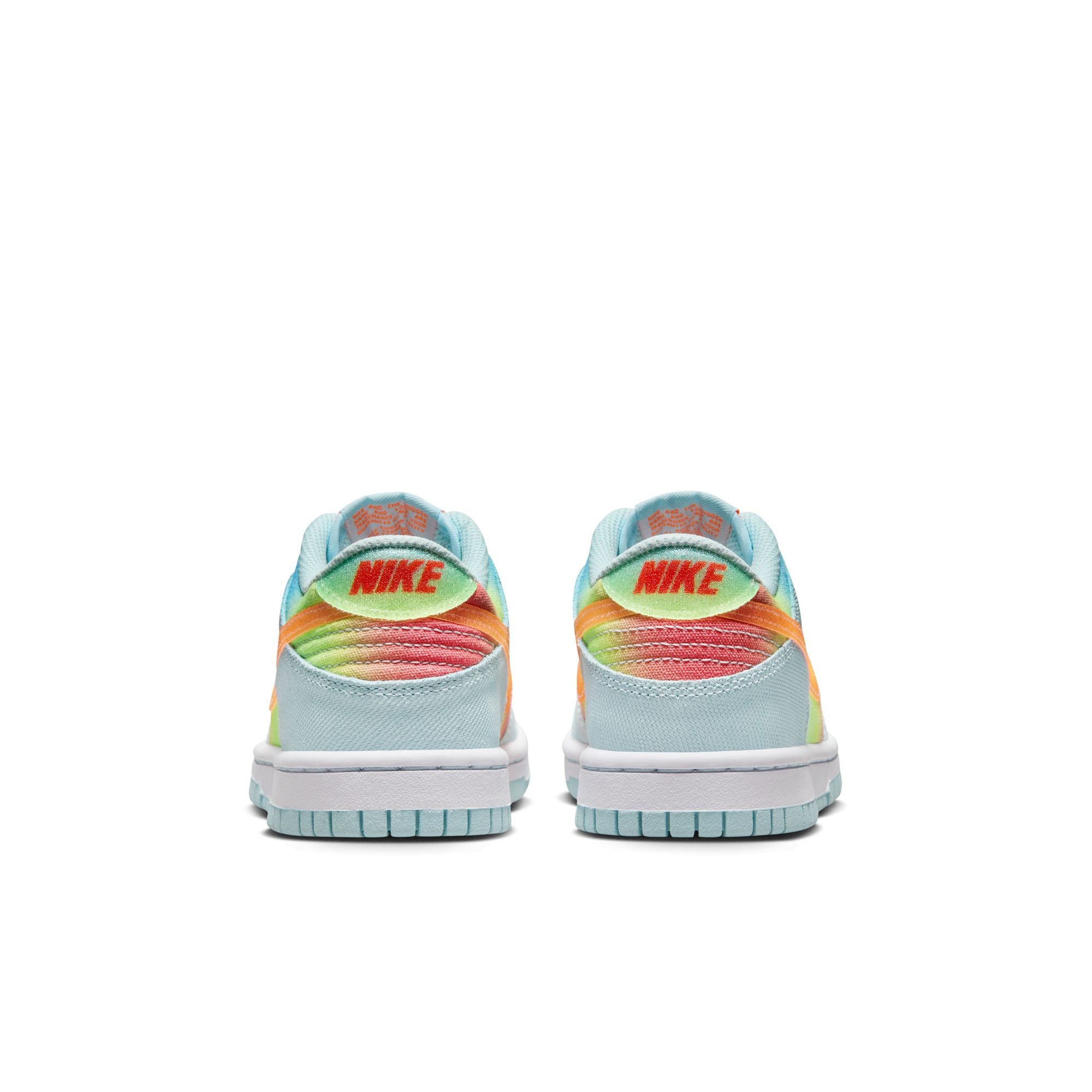 Grade School Nike Dunk Low BG GS glacier blue/total orange-LT lemon twist HF4797-474