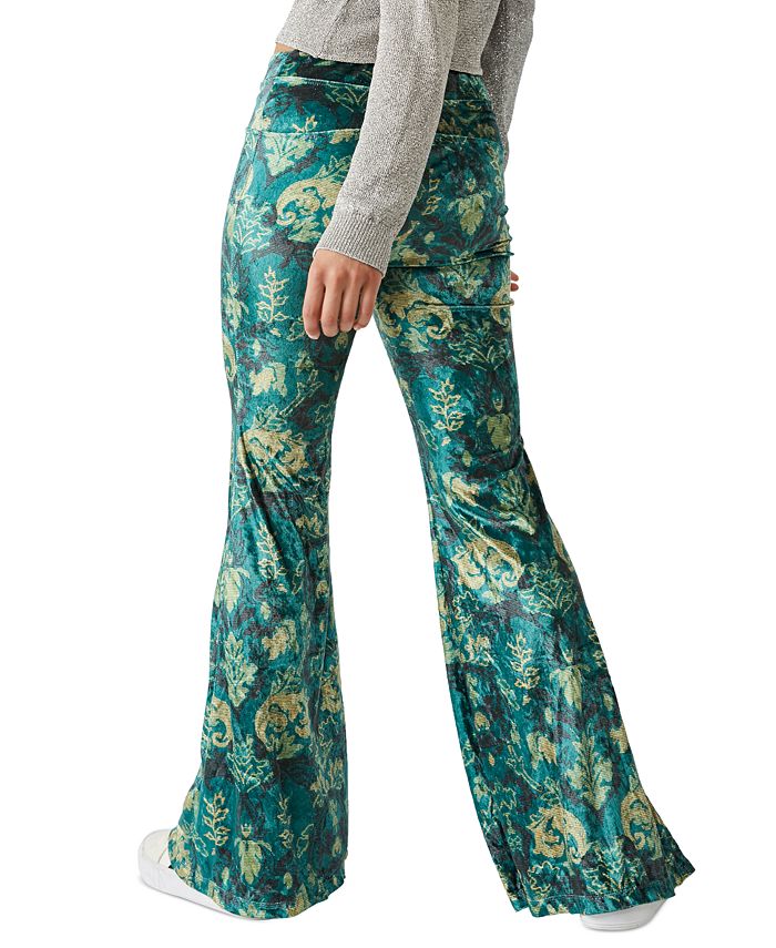 Women's Hold Me Closer Printed Bell-Bottom Pants