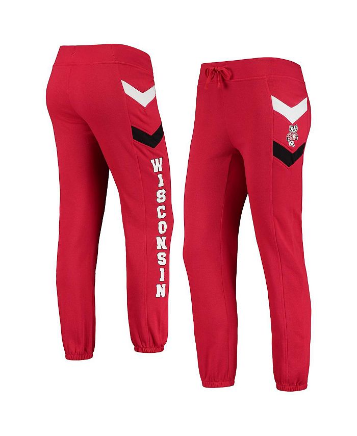 Women's Red Wisconsin Badgers Kripke Chevron Jogger Pants