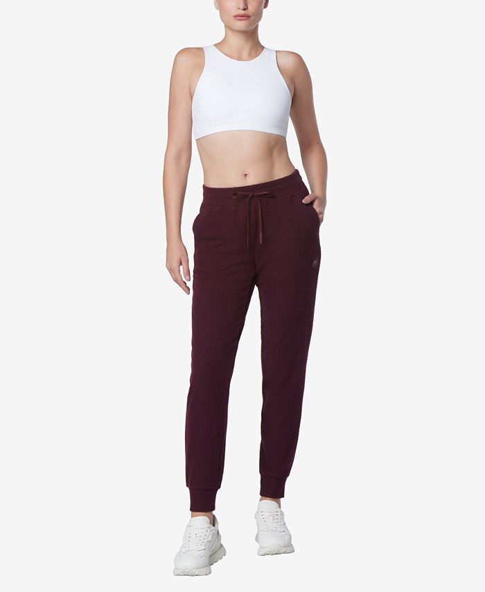 Women's Brushed Rib Full Length Joggers with Pockets