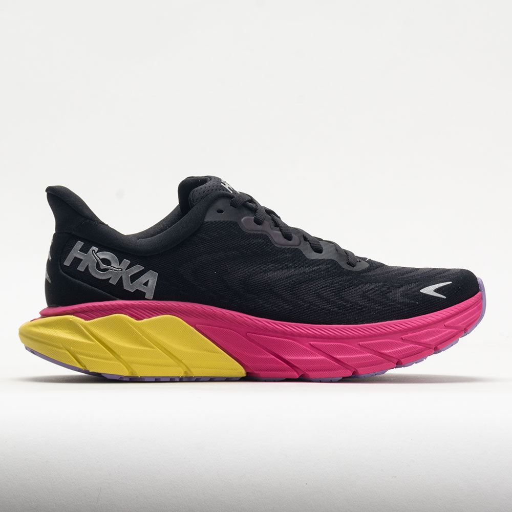 HOKA Arahi 6 Women's Black/Pink Yarrow