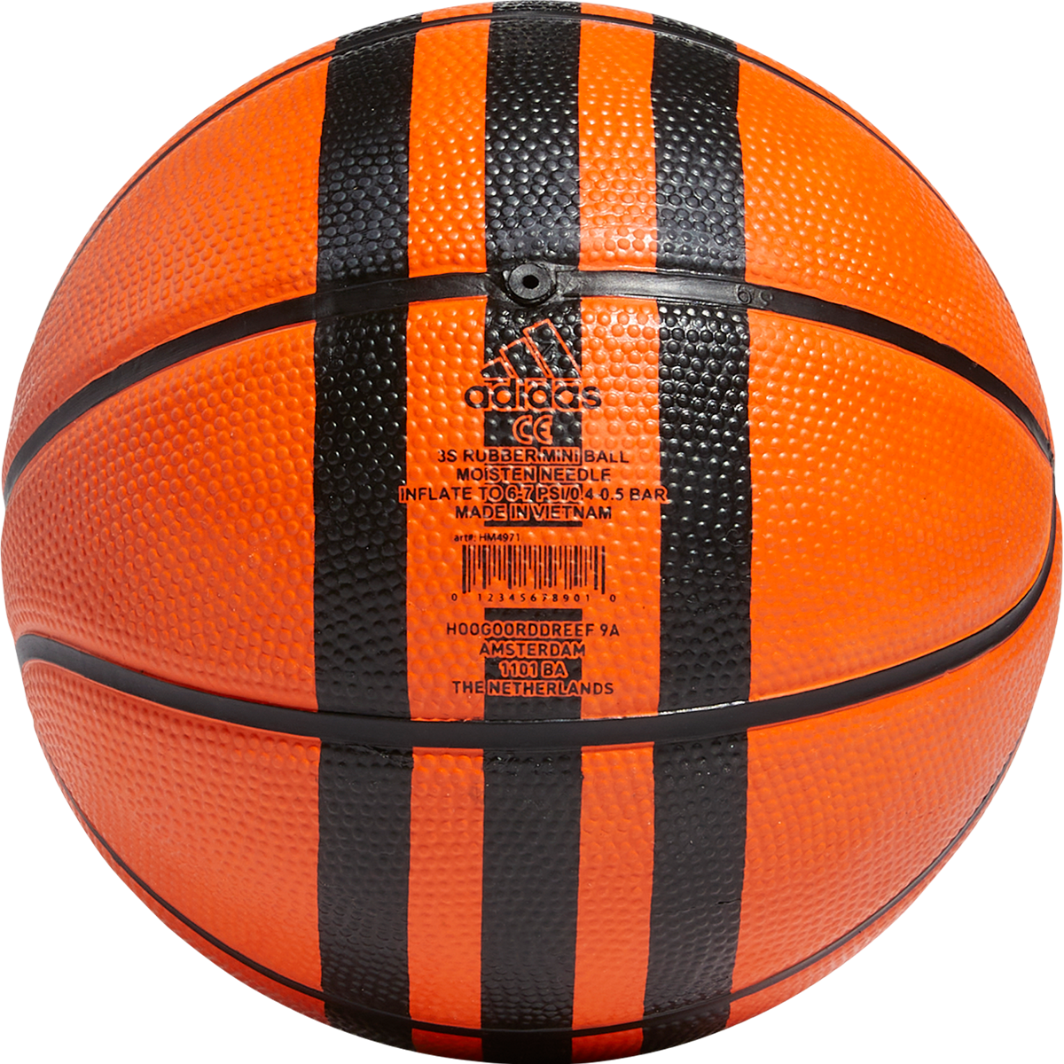 3 Stripes Rubber Mini Basketball