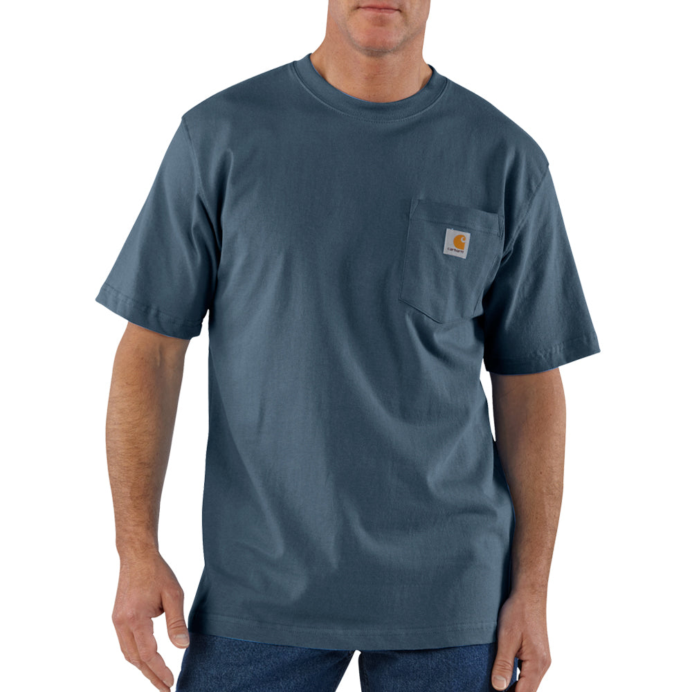 Carhartt Men's Short Sleeve Pocket T-Shirt_Bluestone