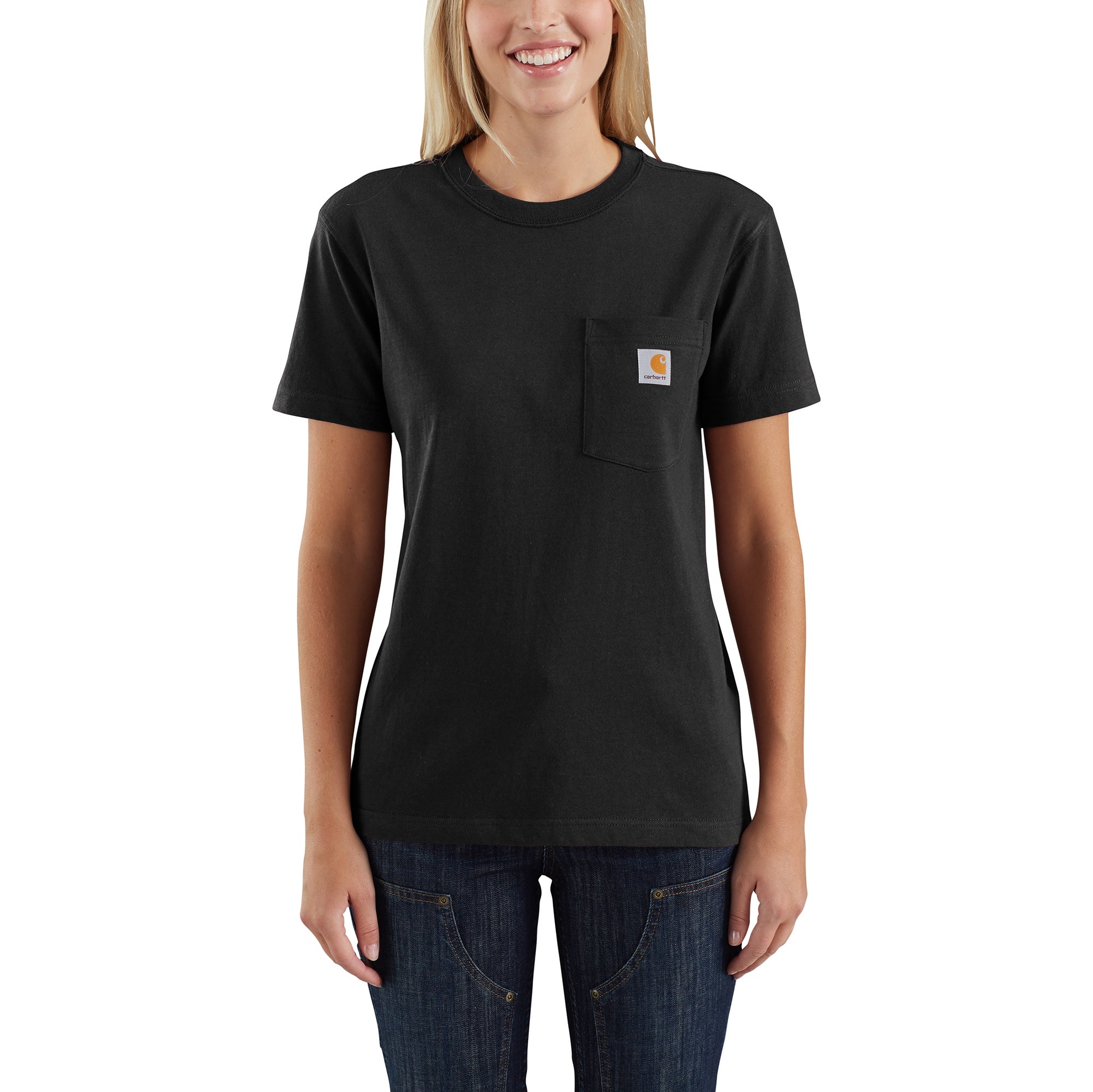 Carhartt Women's Short Sleeve Pocket T-Shirt_Black