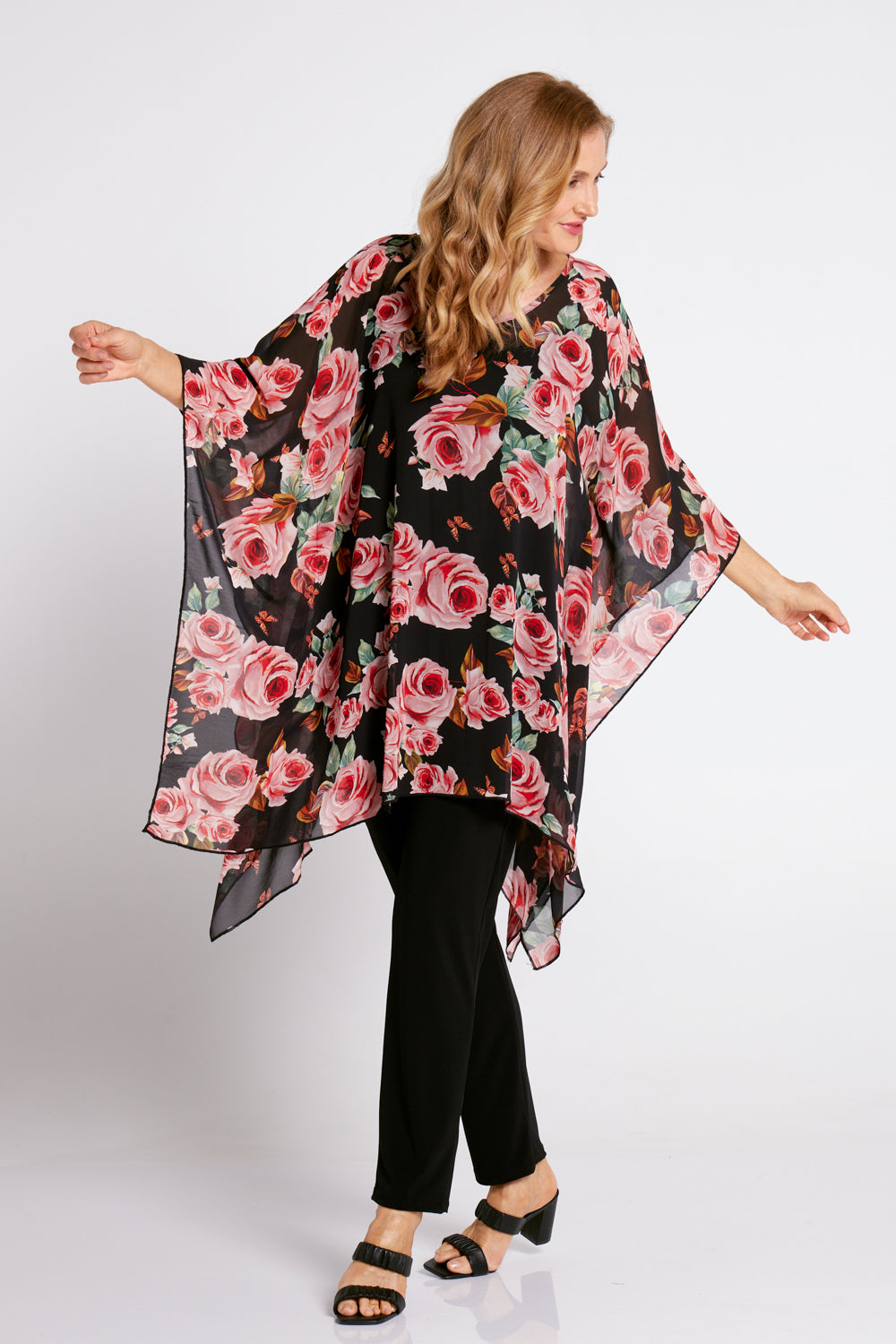 Cheryl Tunic - Black floral