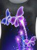 Butterfly Galaxy T-shirt and Leggings Plus Size Summer Outfit