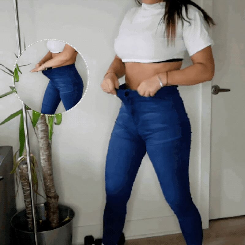 High-waisted Stretch Jeans