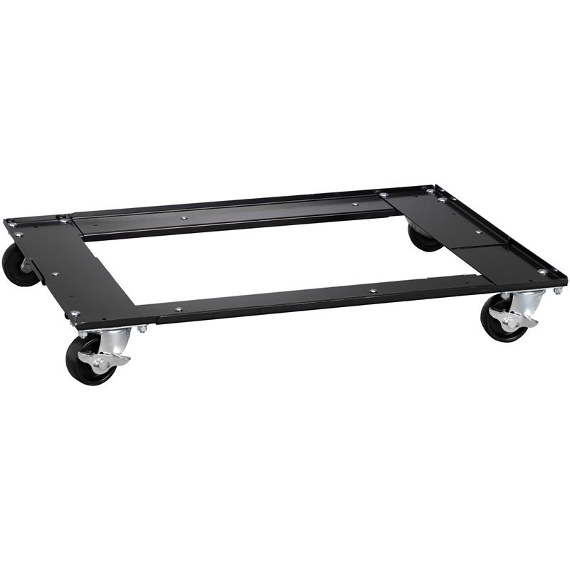 Hirsh Adjustable Cabinet Dolly for Lateral Files and Storage Cabinets， Black