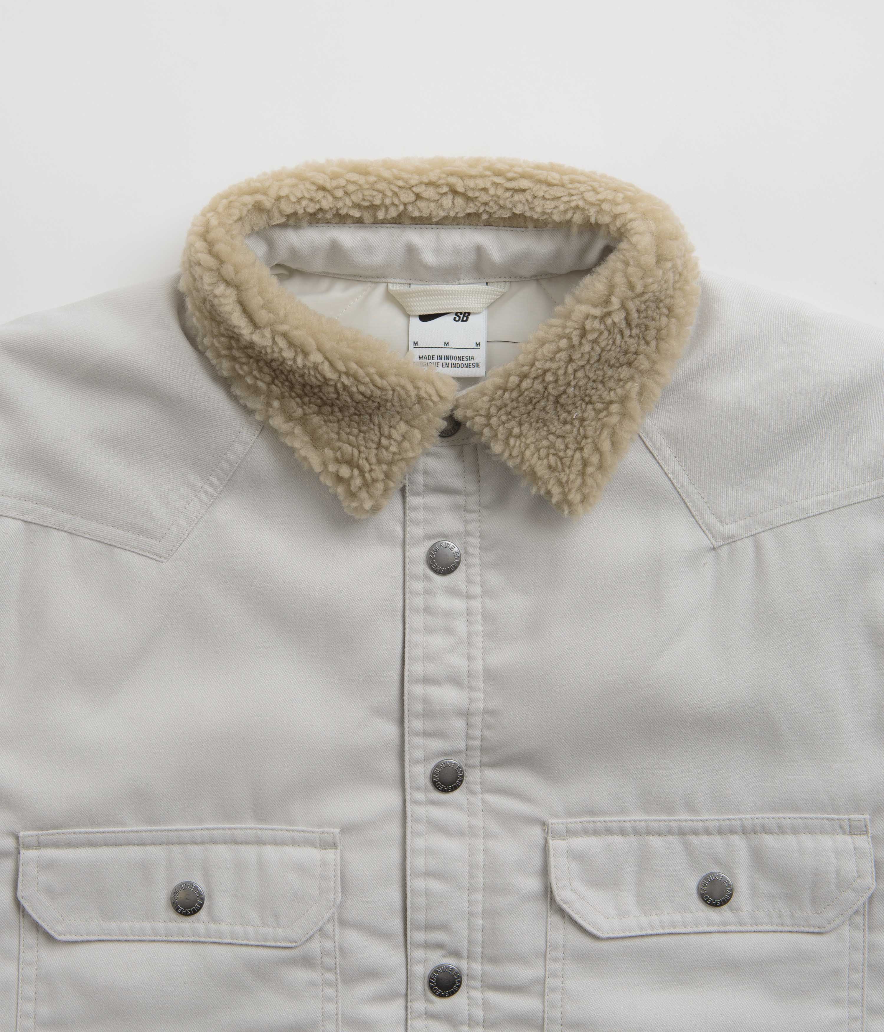 Nike SB Padded Flannel Jacket - Light Bone / Khaki