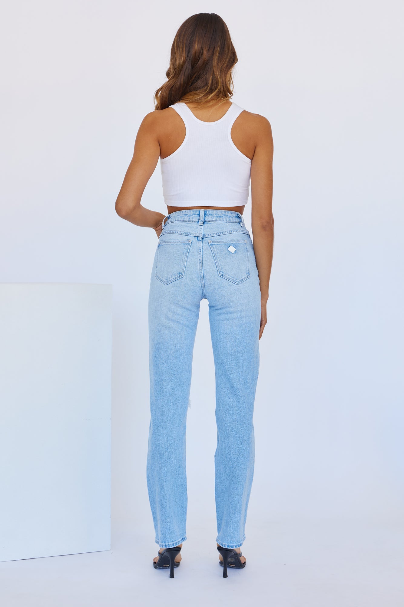 ABRAND A 94 High Straight Gina Rip Jeans