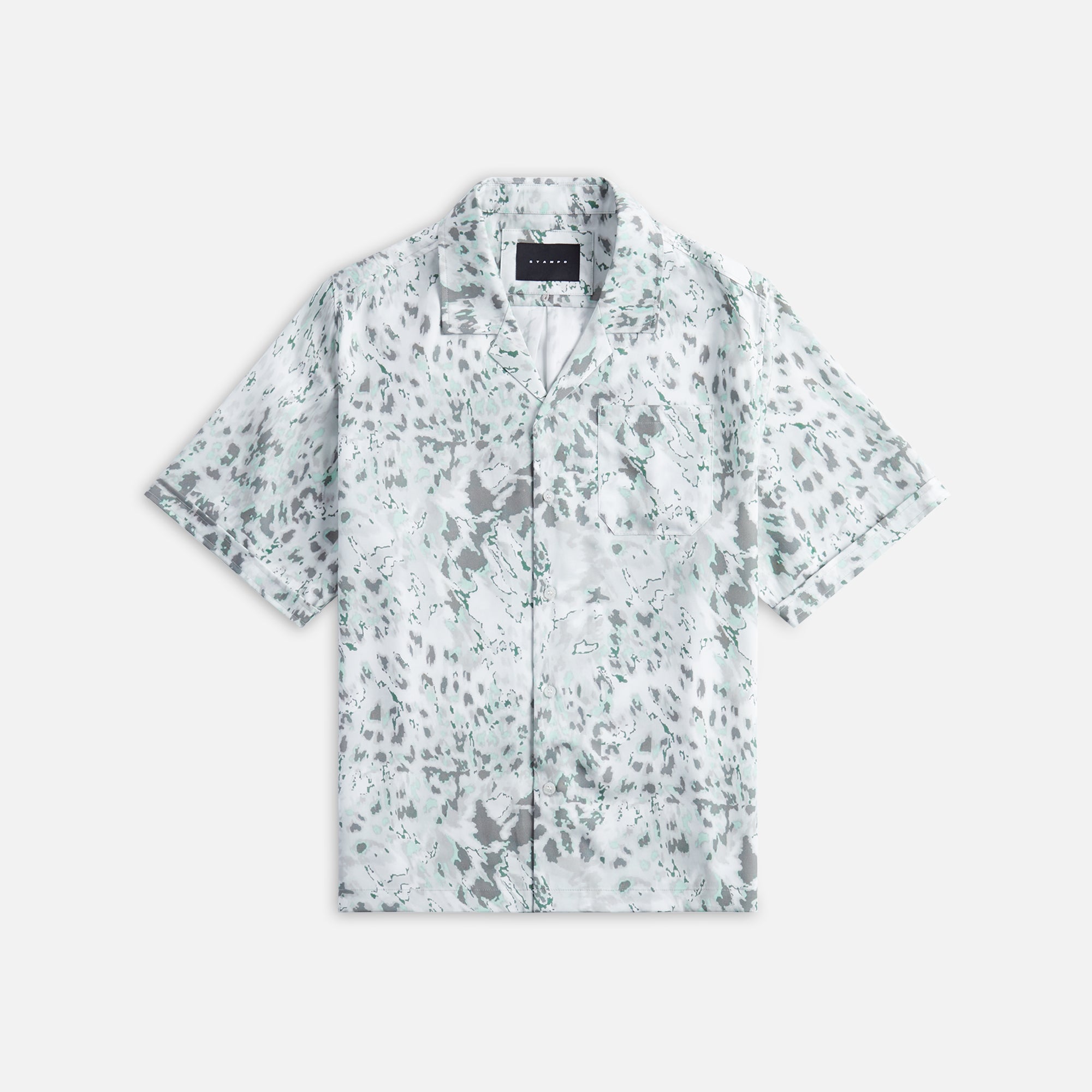 Stampd Camp Collar Buttondown - Ocean Lepoard