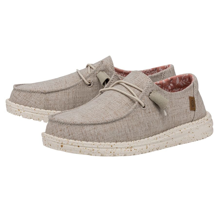 Wendy Chambray Wide - White Nut