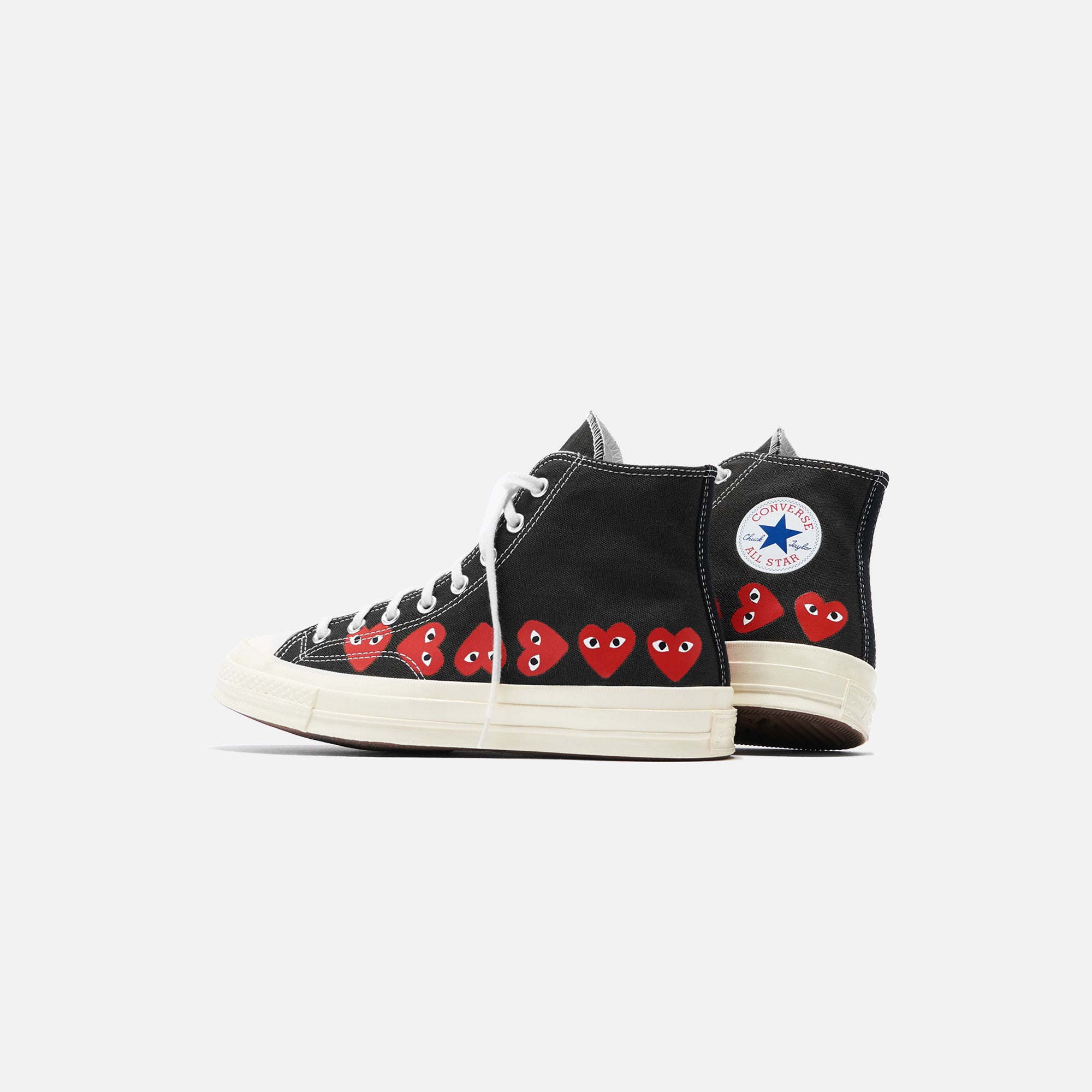 Comme Des Garçons Play x Converse Multi Heart High Top - Black / Red